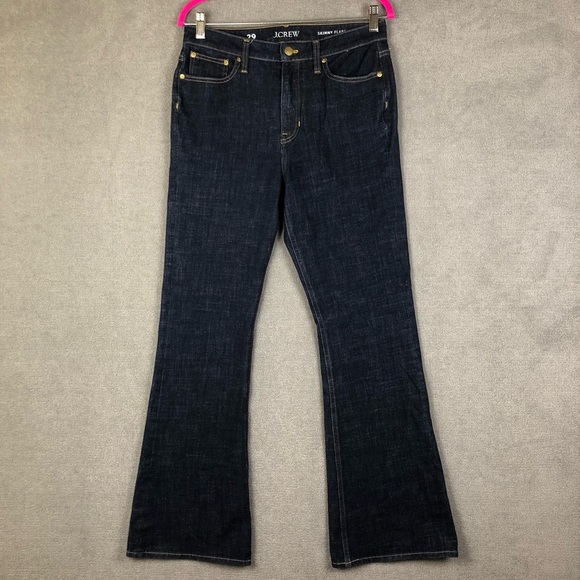 J. Crew Women's skinny flare Dark Blue Jeans size 29 - Picture 1 of 9